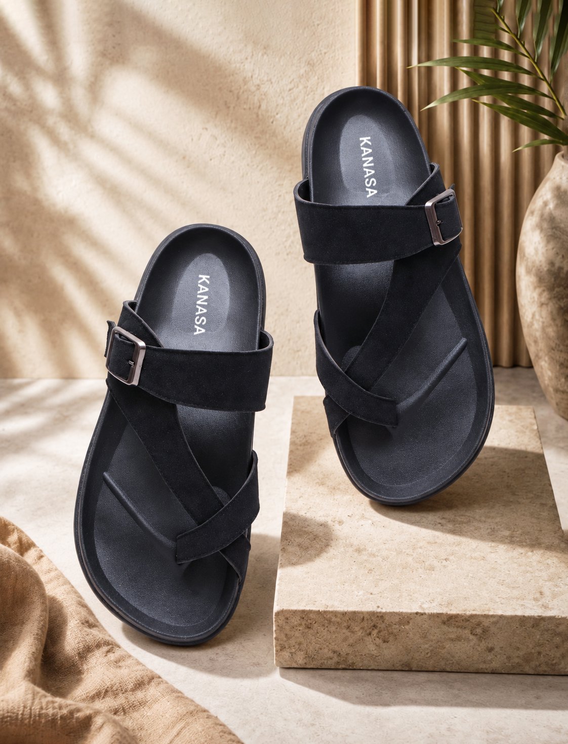 KANASA Walk Dual Strap Sandal